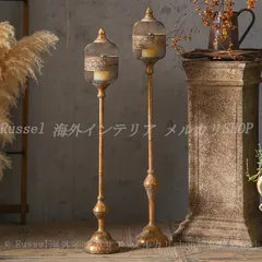 フロア ランプ ヴィンテージ調 重厚感 エレガント おしゃれ かわいい インテリア 燭台 ロウソク 立て キャンドル 蠟燭 スタンド クラシック アンティーク調 ロマンティック ディナー パーティー ウェディング デコレーション 装飾 結婚式のサムネイル