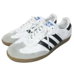 アディダスオリジナルス adidas originals SAMBA OG ホワイト サンバ スニーカー レザー スエード ローカット シューズ 靴 27cm 白 黒 IBO92 /X