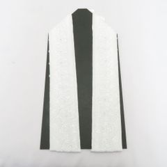 重ね襟 ホワイト×ホワイトレース ラインストーン 白色 桜地模様 リバーシブル 衿ピン付き 成人式 振袖 卒業式 伊達衿 重ね衿 モノトーン 新品 重ね襟 ホワイト×白レース ラインストーン 白色 桜地模様 リバーシブル