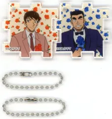 【中古】キーホルダー 諸伏景光＆伊達航 「放送30周年記念 TVアニメ 名探偵コナン展 アクリルパズルキーホルダー(2枚1セット)」