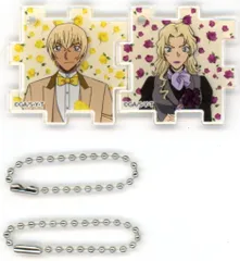 【中古】キーホルダー 安室透＆ベルモット 「放送30周年記念 TVアニメ 名探偵コナン展 アクリルパズルキーホルダー(2枚1セット)」