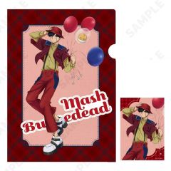 [중고] 클리어 파일 1. 매쉬 번데드(checkered clothes) A4 클리어 파일 & 브로마이드 세트 [매쉬-MASHLE-]