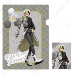 [중고] 클리어 파일 5. 레인 에임스(checkered clothes) A4 클리어 파일 & 브로마이드 세트 [매쉬-MASHLE-]