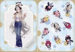 【中古】クリアファイル マコト＆集合(ミニキャラ) A4クリアファイルセット(2枚セット) 「ブルーアーカイブ×ROUND1」