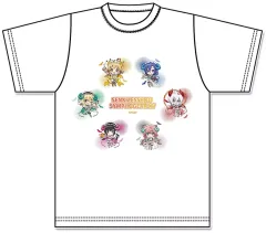 【中古】Tシャツ 集合 小悪魔ウェイトレス ぷちちょこ グラフィックTシャツ ホワイト フリーサイズ 「戦姫絶唱シンフォギアXV」