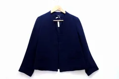 【223094】theory セオリー  Classic Crepe Clean Blazer ノーカラージャケット  ・10 9104021 ネイビー