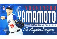 ドジャース 山本由伸 ワールドシリーズ2025 優勝 フェイスタオル