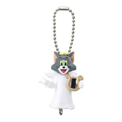 【中古】キーホルダー トム(天使/ボールチェーンver.) 「TOM and JERRY つまんでつなげてますこっと2～天使と悪魔～」