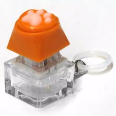 [Used] Keychain Orange "Cat Paw Keyboard Marker Charm"