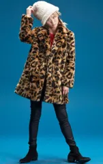 プーさんボタン x ブルーフィット レオパードファー