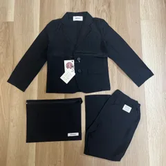 【226764】generator ジェネレーター  新品　キッズ　スーツセットアップ　ポーチ付属　フォーマル　タグ付き　120  ・ ブラック