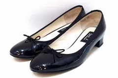 【229986】agnes b アニエスベー  ローヒール バレエシューズ パンプス パテントレザー  23.0ｃｍ ブラック