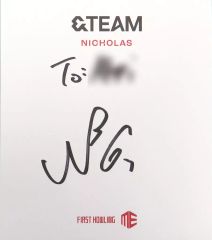 &team ニコラス NICHOLAS 直筆 サイン firstholing - メルカリ