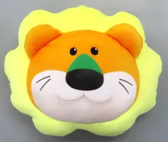 【中古】クッション・本体 らいおんくん もちもちフェイスクッション 「たべっ子どうぶつ THE MOVIE モフモフSHOP」