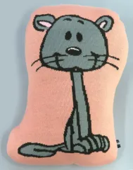 【中古】クッション・本体 ファーロン ニットクッション 「PEANUTS(SNOOPY)」 スヌーピーミュージアム限定