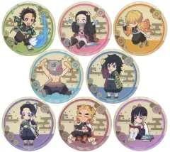 【中古】バッジ・ピンズ 全8種セット 「鬼滅の刃×ローソン 2021年秋 缶バッジ」