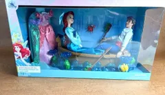 訳あり【アリエル＆エリック王子 】ボート・着せ替えドレス付　クラシックドール