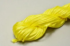 ビーズクラブ アクリル紐 イエロー 25m 1mm ストラップ ブレスレット 編み ハンドメイド