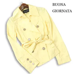 BUONA GIORNATA ボナジョルナータ 通年★ ダブル ショート トレンチ コート Sz.M レディースのサムネイル