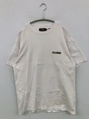 XLARGE エクストララージ Tシャツ/カットソー M ホワイト 前面プリント バックプリント ワンポイント ブランドロゴ ミドル丈 半袖 クルーネック(丸首)