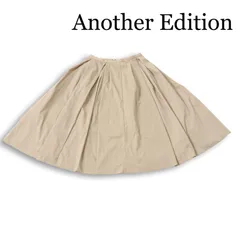 Another Edition アナザーエディション 通年★ ストレッチ タック ロング フレア スカート 日本製 Sz.M レディースのサムネイル