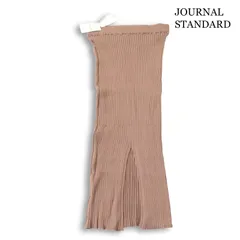 【新品 未使用】 JOURNAL STANDARD ジャーナルスタンダード 通年★ ロング リブ ニット タイト スカート Sz.F レディースのサムネイル