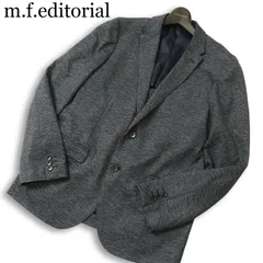 m.f.editorial タカキュー 通年★ 背抜き ストレッチ テーラード ジャケット Sz.L メンズ 灰 グレーのサムネイル