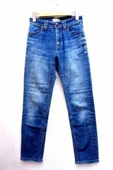 【231119】YANUK ヤヌーク  ルース RUTH スリムテーパード デニム  22inch 57183062 ブルー