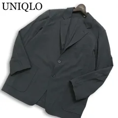 UNIQLO U ユニクロ ユー ルメール 春夏★ 麻 リネン混 リラックスフィットテーラード ジャケット Sz.S　メンズ グレー