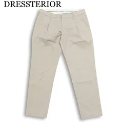 DRESSTERIOR ドレステリア 春夏★ タック テーパード スラックス パンツ 日本製 Sz.38 メンズ 灰 グレーのサムネイル