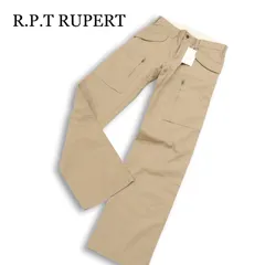 【新品 未使用】 R.P.T RUPERT ルパート 通年★ ジップ バックプリント ワーク パンツ Sz.M メンズのサムネイル
