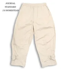 JOURNAL STANDARD J.S HOMESTEAD ジャーナルスタンダード 麻 リネン混 ワイド テーパード パンツ 日本製 Sz.L メンズのサムネイル