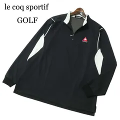 le coq sportif GOLF ルコック スポルティフ ゴルフ 通年★ 長袖 ハーフジップ ロゴ刺繍 シャツ Sz.LL メンズ 大きいサイズ