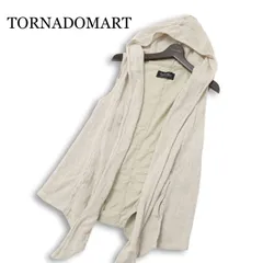 TORNADOMART トルネードマート メッシュ リネン★ ハード カラミ クラッシュ フーディー ベスト ジレ Sz.S～M位 メンズのサムネイル