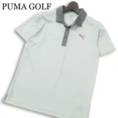 【新品 未使用】 PUMA GOLF プーマ ゴルフ 春夏★ 半袖 ロゴ ストレッチ ポロシャツ Sz.S メンズ 灰 グレー