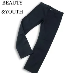 BEAUTY&YOUTH ユナイテッドアローズ 通年★ ストレッチ スリム パンツ Sz.M メンズ 紺 ネイビー 日本製