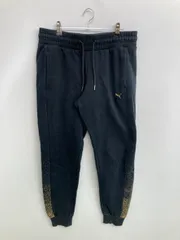 PUMA プーマ スウェットパンツ M ブラック ブランドロゴ スタンダード レギュラー ウエストゴム・紐