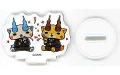 [중고] 아크릴 스탠드 아크릴 패널 컷 씨 & 컷 지자 [요괴 워치 푸니 푸니 × eeo Cafe 아크릴 푸치 스탠드 03. 그래프 아트 일러스트]