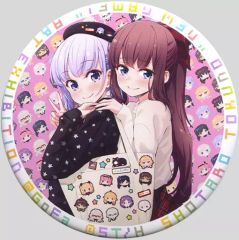 [중고] 배지 핀즈 료풍 아오바 & 타키모토 히후미(전기 신작 일러스트) 캔 배지 [NEW GAME!전] 캔 배지 복권 당 경품