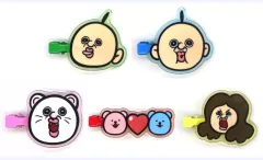 【中古】アクセサリー(非金属) 全5種セット 「パンパンくんの日常 アクリル前髪クリップ」