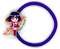 [Used] Accessory (Non-metallic) Sailor Saturn Acrylic Hair Tie "Pretty Guardian Sailor Moon x Meiji" Lawson Purchase Bonus Item