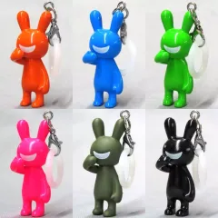 【中古】キーホルダー 全6種セット 「BLACK RABBiT めじるしチャーム カプセルトイ版」