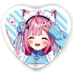 【中古】バッジ・ピンズ 結城さくな(等身/目閉じ) 「バーチャルYouTuber 結城さくな おもてにゃしる～む!! in Tree Village ハート型缶バッジコレクション」