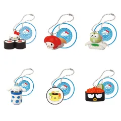【中古】キーホルダー 全6種セット 「サンリオキャラクターズ お寿司キーチェーン」