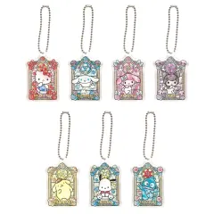 【中古】キーホルダー 全7種セット 「サンリオキャラクターズ ステンドグラス風アクリルキーチェーン」