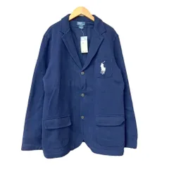 ポロ バイ ラルフローレン Polo by Ralph Lauren スウェットテーラードジャケット ブレザー XL（18-20）ネイビ-のサムネイル