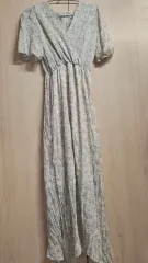 ( )フラワー Vネック ロング ONE PIECE 出品