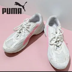 PUMA プーマ スニーカー ホワ  イト ピンク 24cm