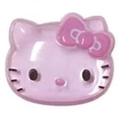 【中古】バッジ・ビンズ ハローキティ(ピンク) 「サンリオキャラクターズ ハローキティ ぷっくりったいバッジ」
