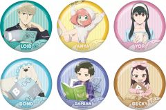 [Used] Badge Bins Complete set of 6 types: "SPY×FAMILY Can Badge Collection"